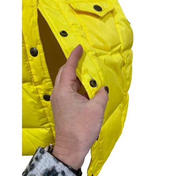 Yellow Powder River Outfitters Down Puffer Vest by Panhandle Slim Size Medium - Picture 4 of 6